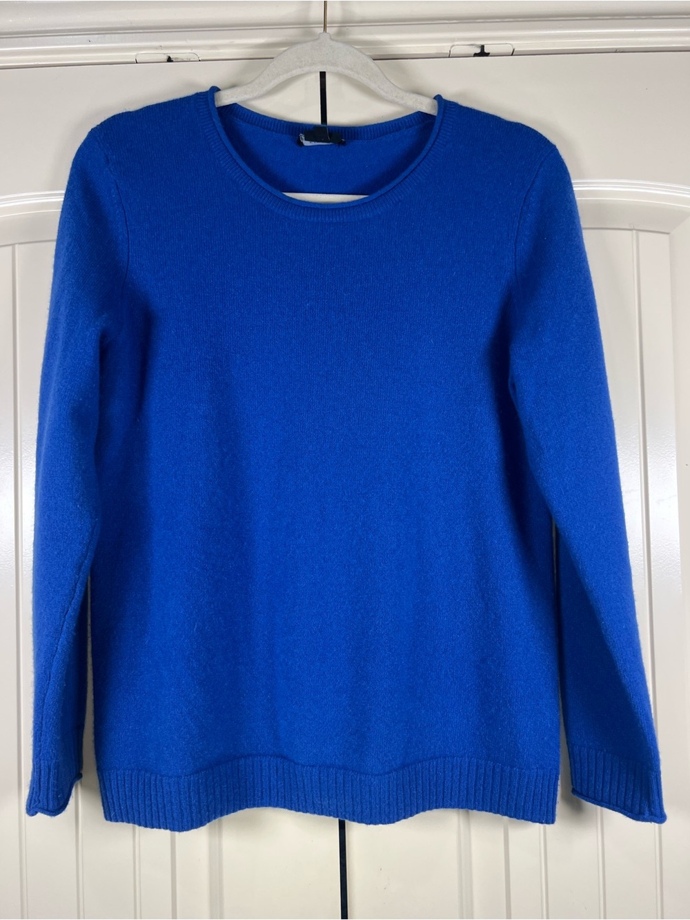 Talbots 100% Pure Cashmere Crewneck Sweater Cobalt Blue - SIZE MP